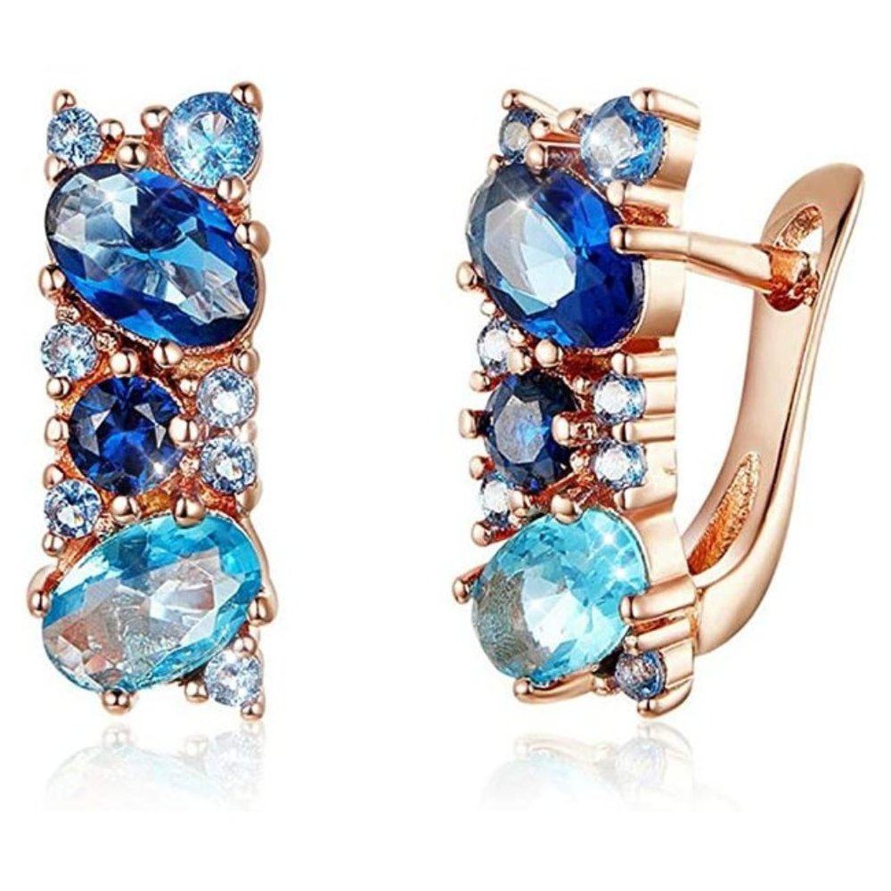 NEW Sparkling Bling Swarovski Crystal Earrings - Picture 7 of 8